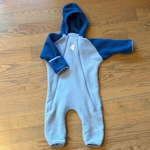 MEC Blue Fleece Baby Bunting Suit 12M